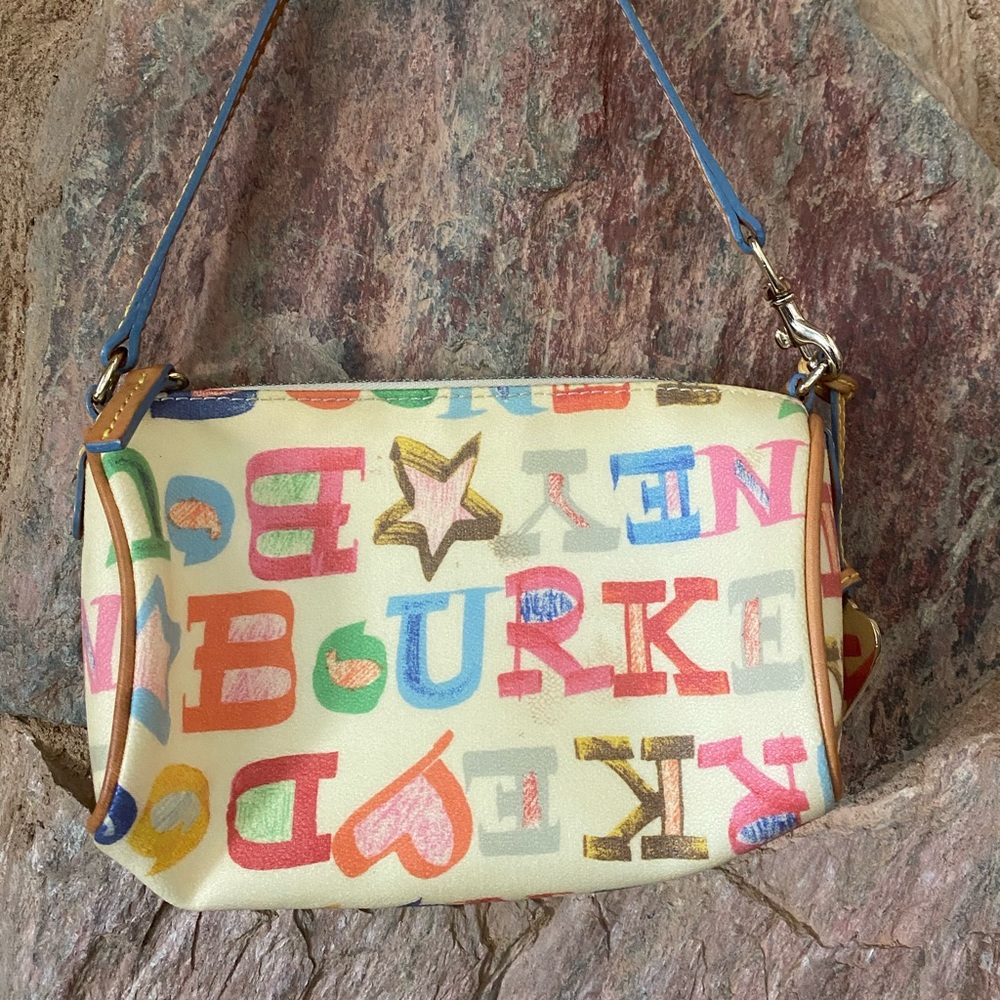 Dooney and Bourke colorful handbag rainbow zipper